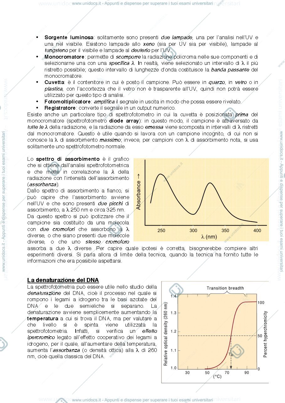 Anteprima pagina 2 — Biochimica applicata Spettrofotometria