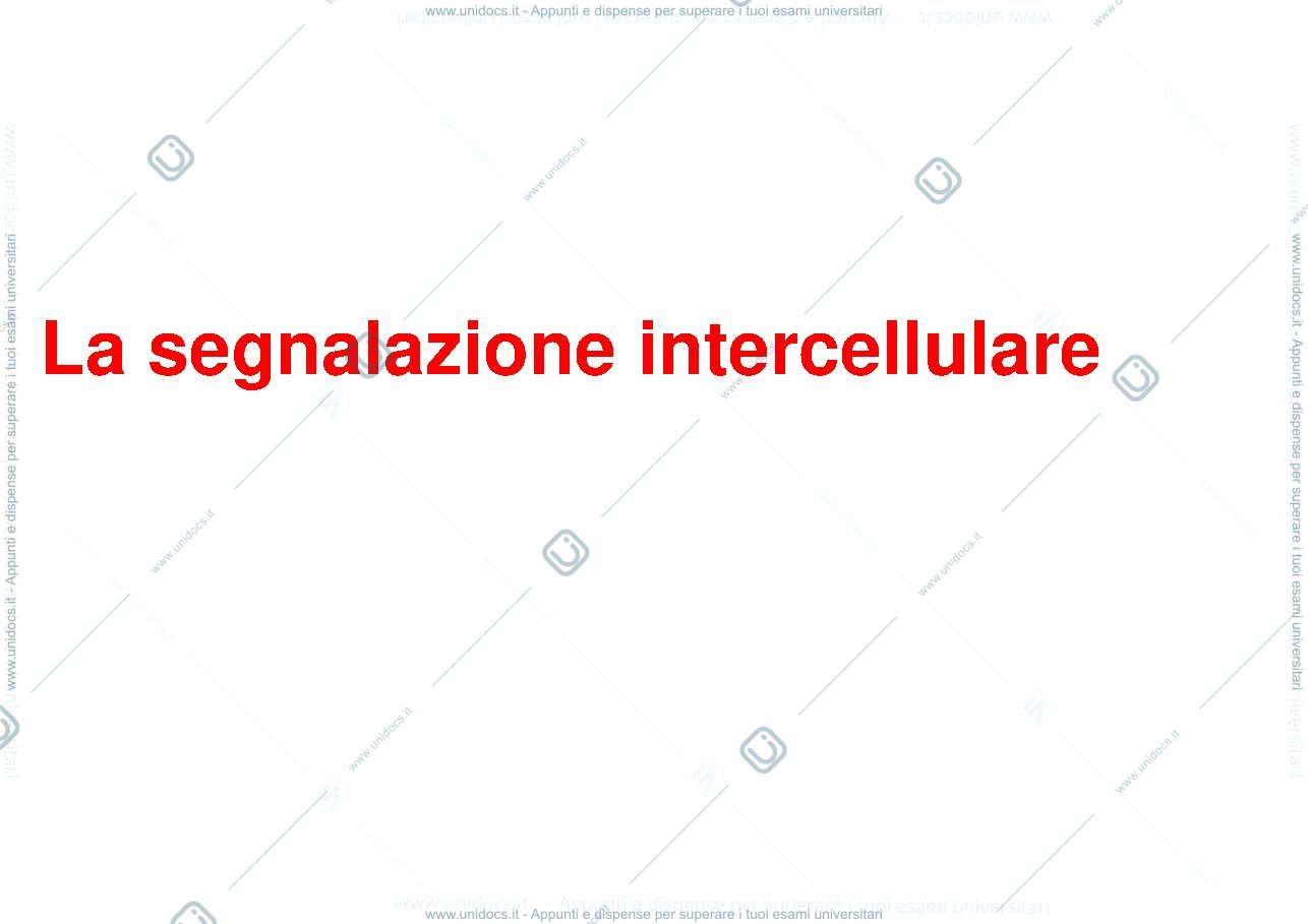 Anteprima pagina 1 — Trasduzione del segnale