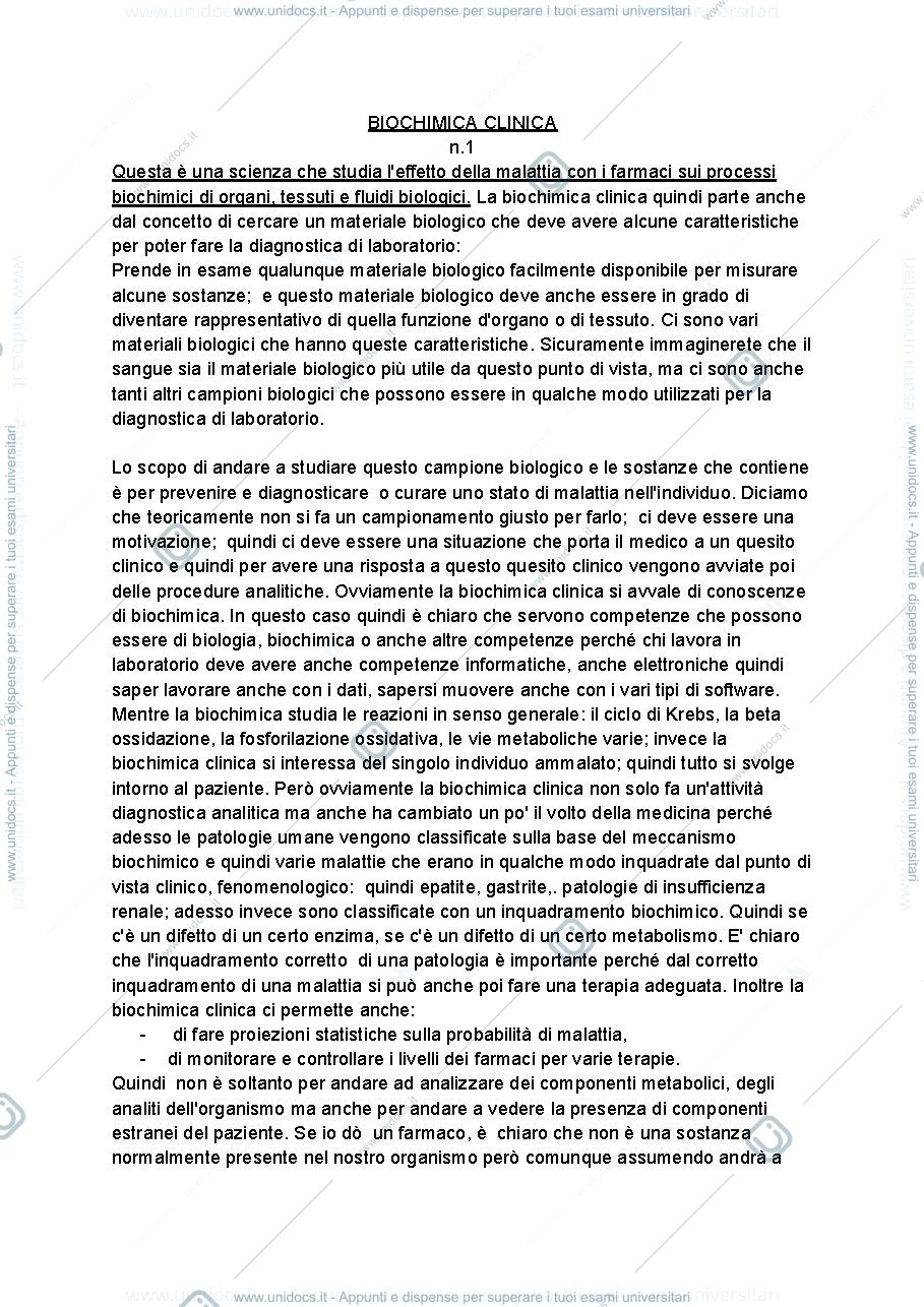 Anteprima pagina 1 — biochimica clinica