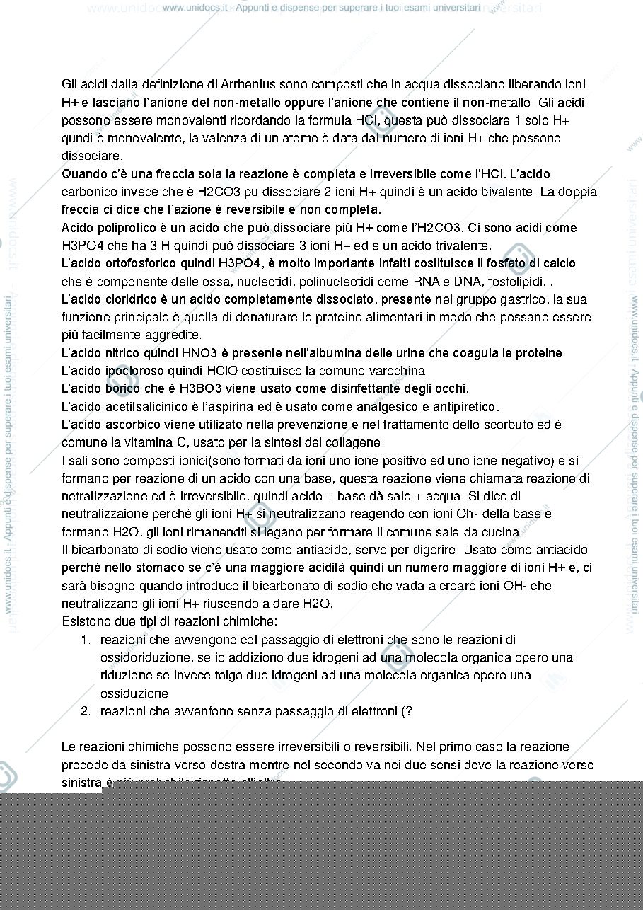 Anteprima pagina 1 — biochimica Ahrrenius