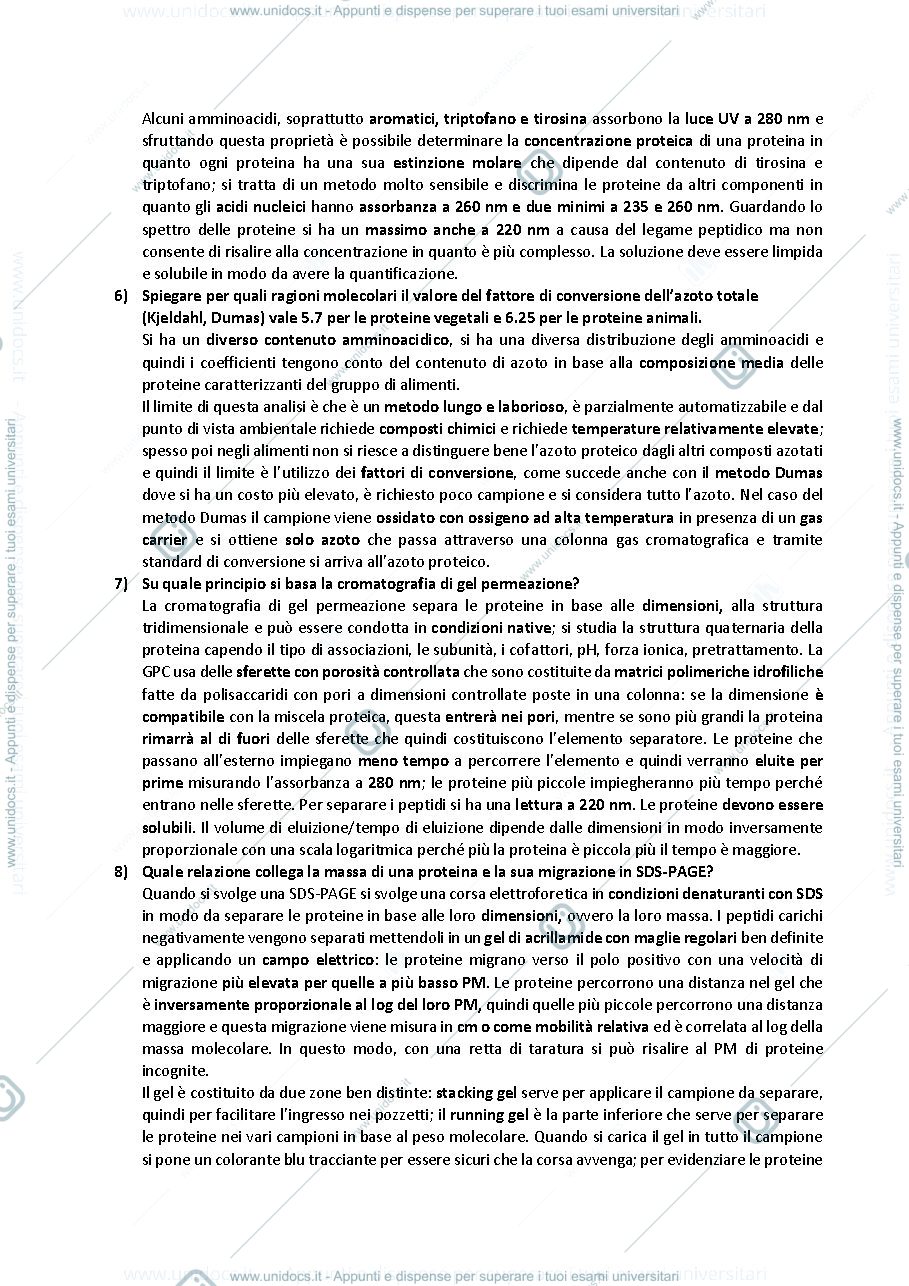 Anteprima pagina 2 — domande di biochimica