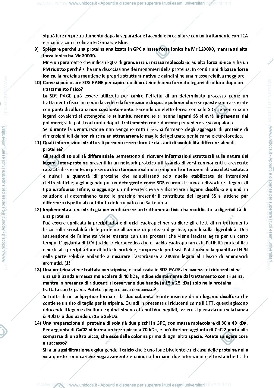 Anteprima pagina 3 — domande di biochimica