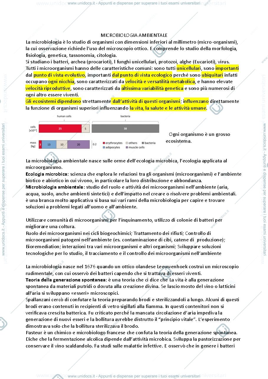 Anteprima pagina 1 — Microbiologia
