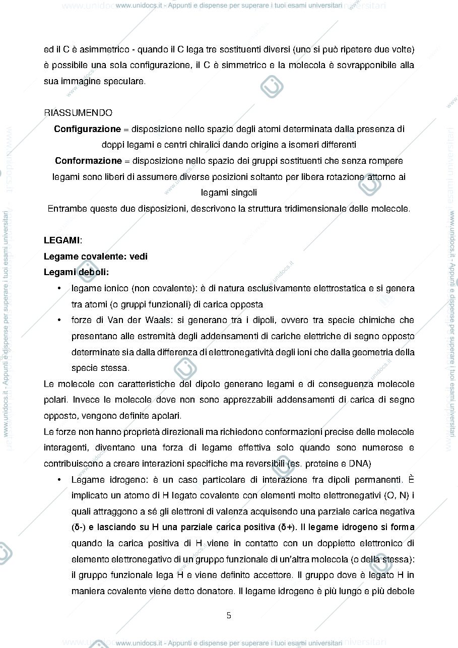 Anteprima pagina 5 — Biochimica