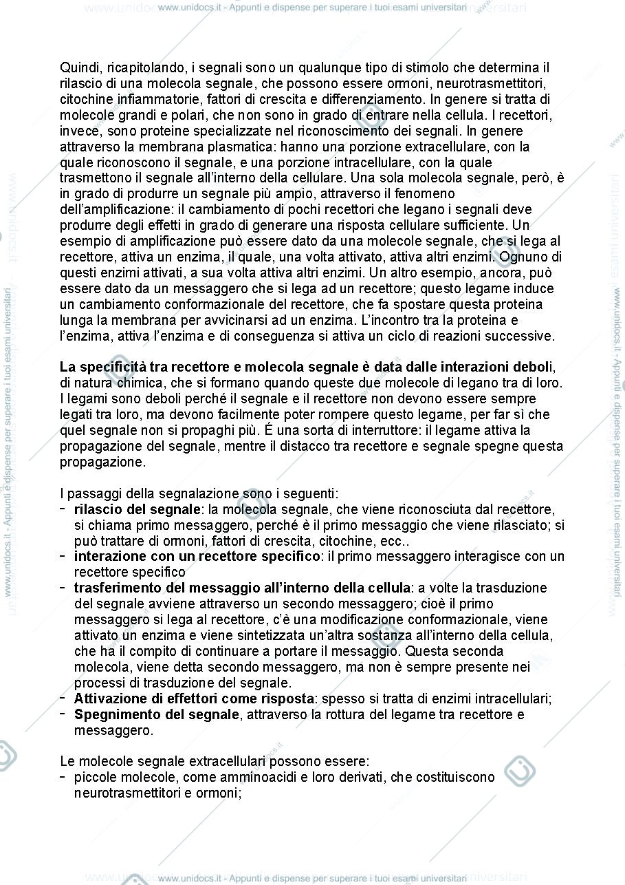 Anteprima pagina 2 — Biochimica metabolica - parte quarta