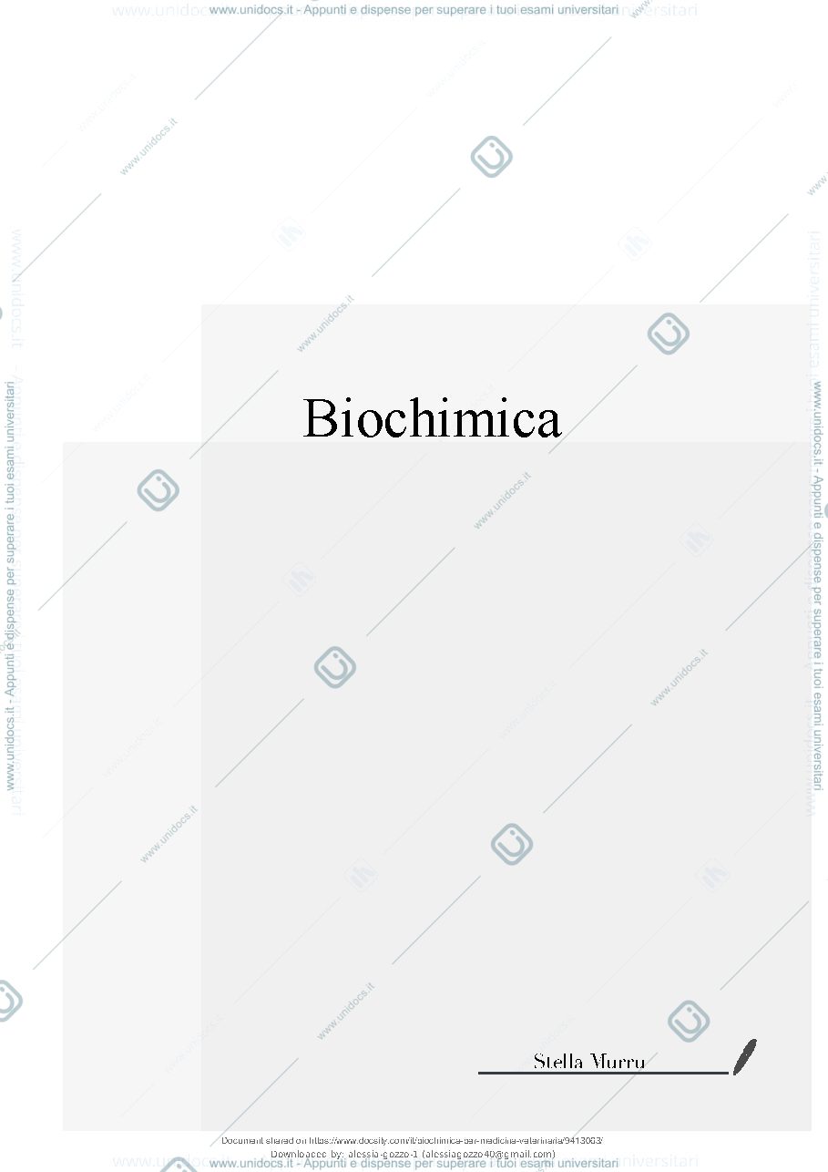 Anteprima pagina 2 — Biochimica Generale 