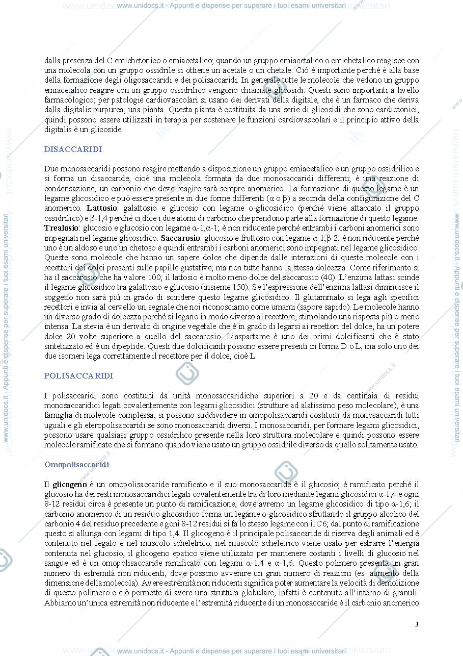 Anteprima pagina 3 — Biochimica modulo I