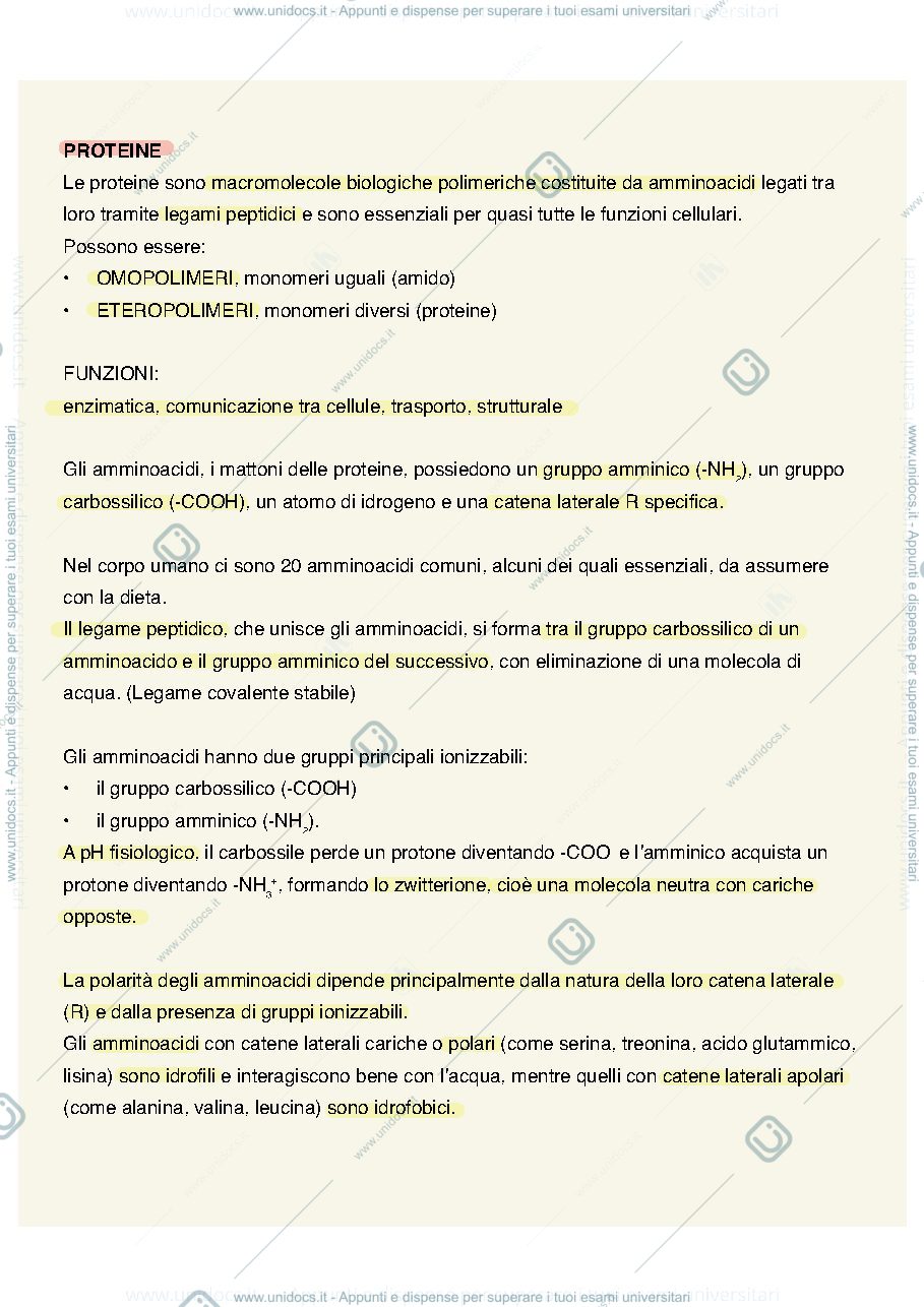 Anteprima pagina 2 — Biochimica 1