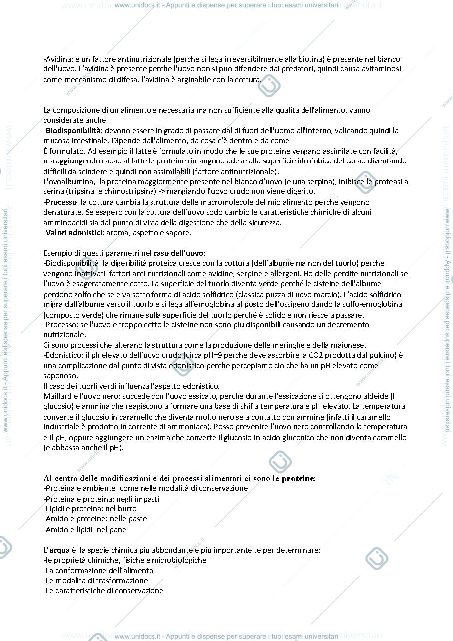 Anteprima pagina 2 — Biochimica alimentare modulo 2