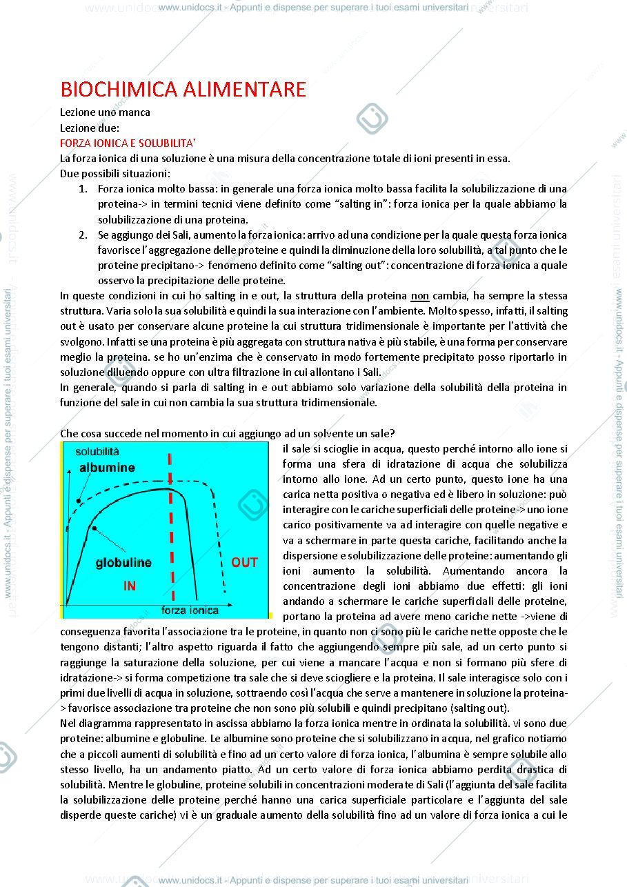 Anteprima pagina 1 — Biochimica alimentare