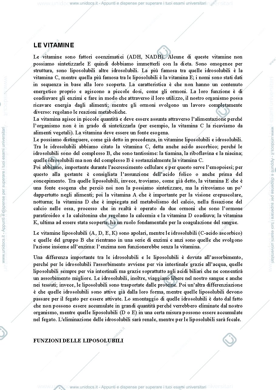 Anteprima pagina 1 — Vitamine e ormoni 