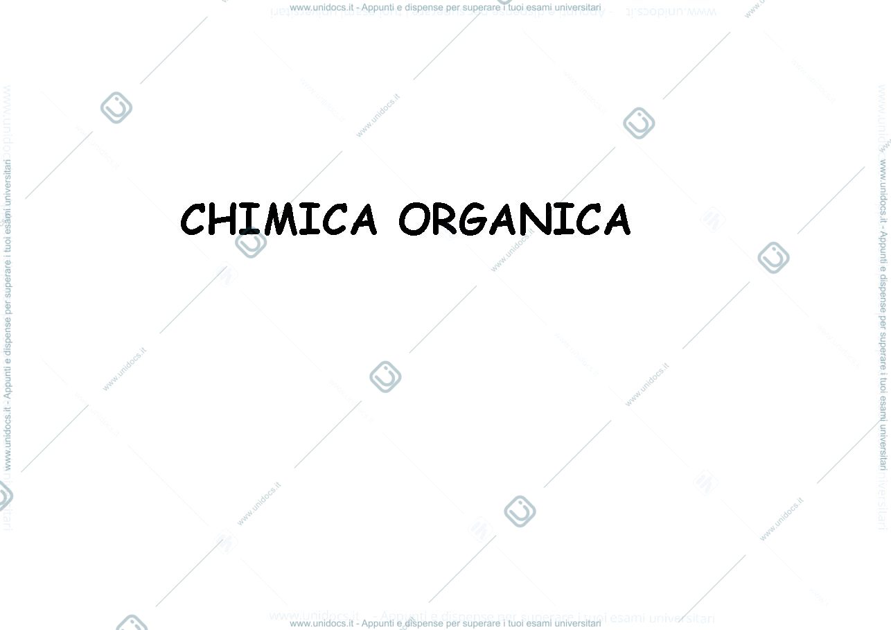 Anteprima pagina 1 — CHIMICA ORGANICA