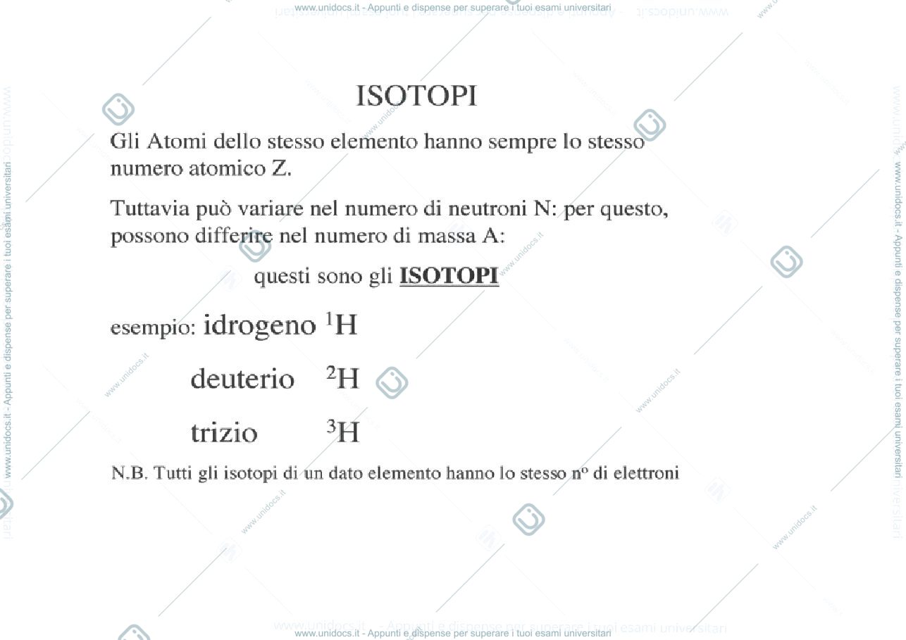 Anteprima pagina 2 — isotopi  , elettrone , mole