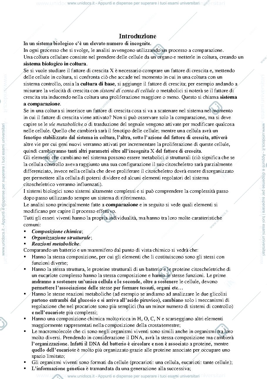 Anteprima pagina 1 — Biochimica