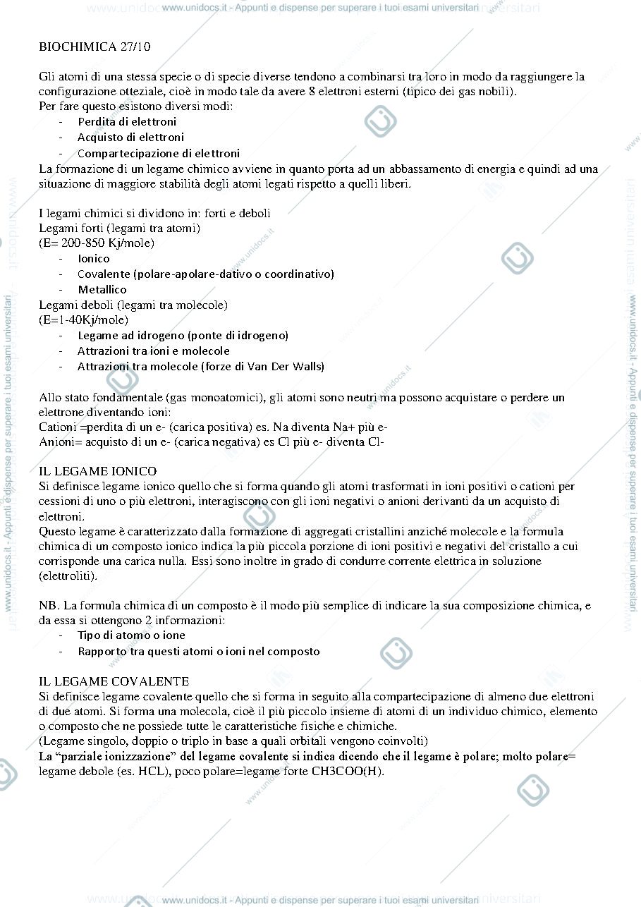 Anteprima pagina 1 — BIOCHIMICA