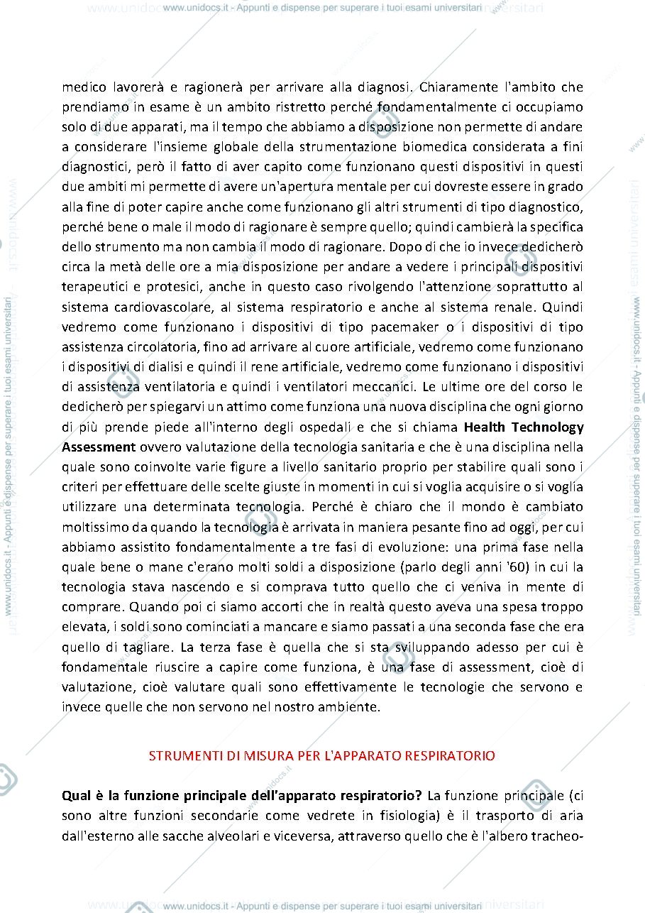 Anteprima pagina 2 — bioingegneria 1 lezione