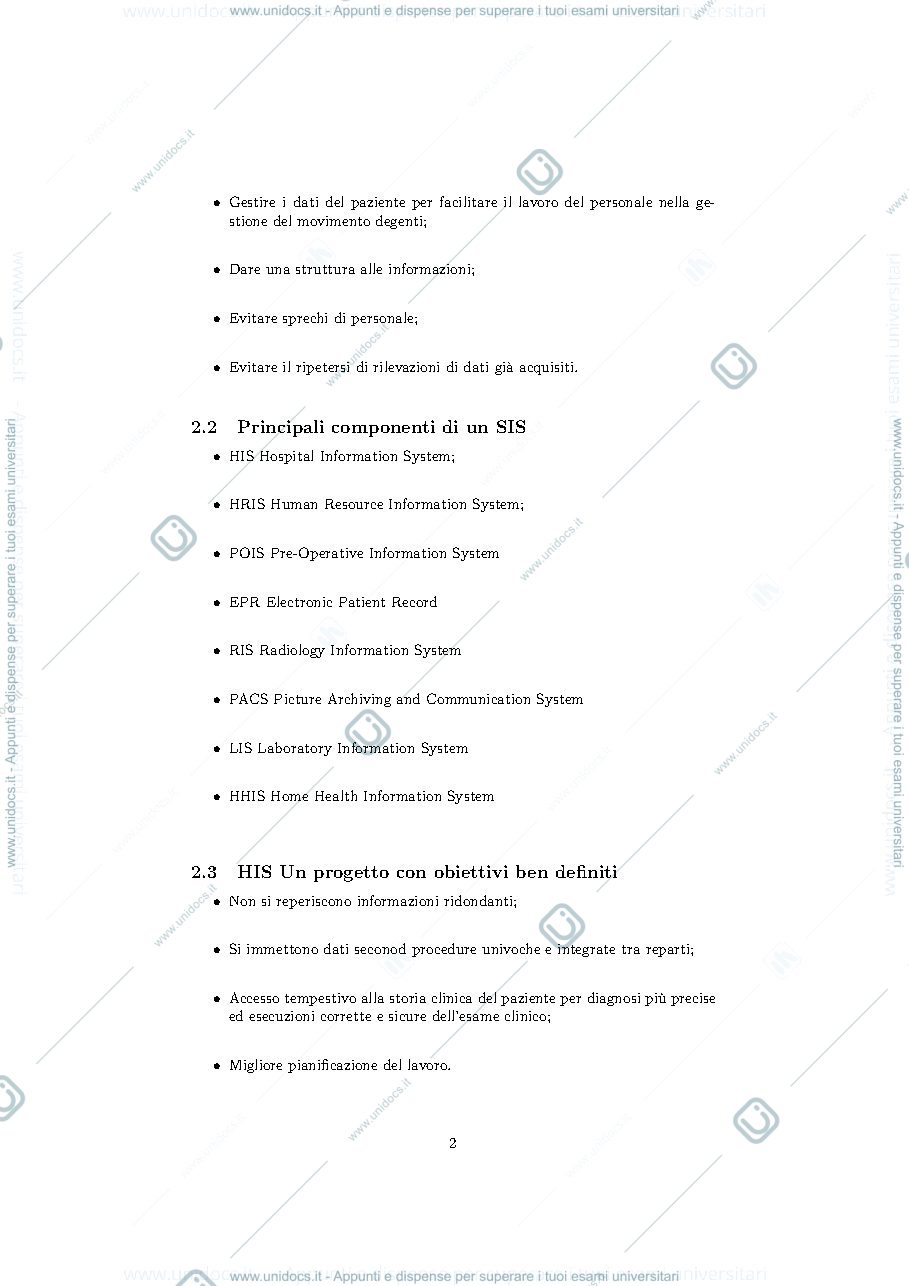 Anteprima pagina 2 — Sistemi informativi sanitari