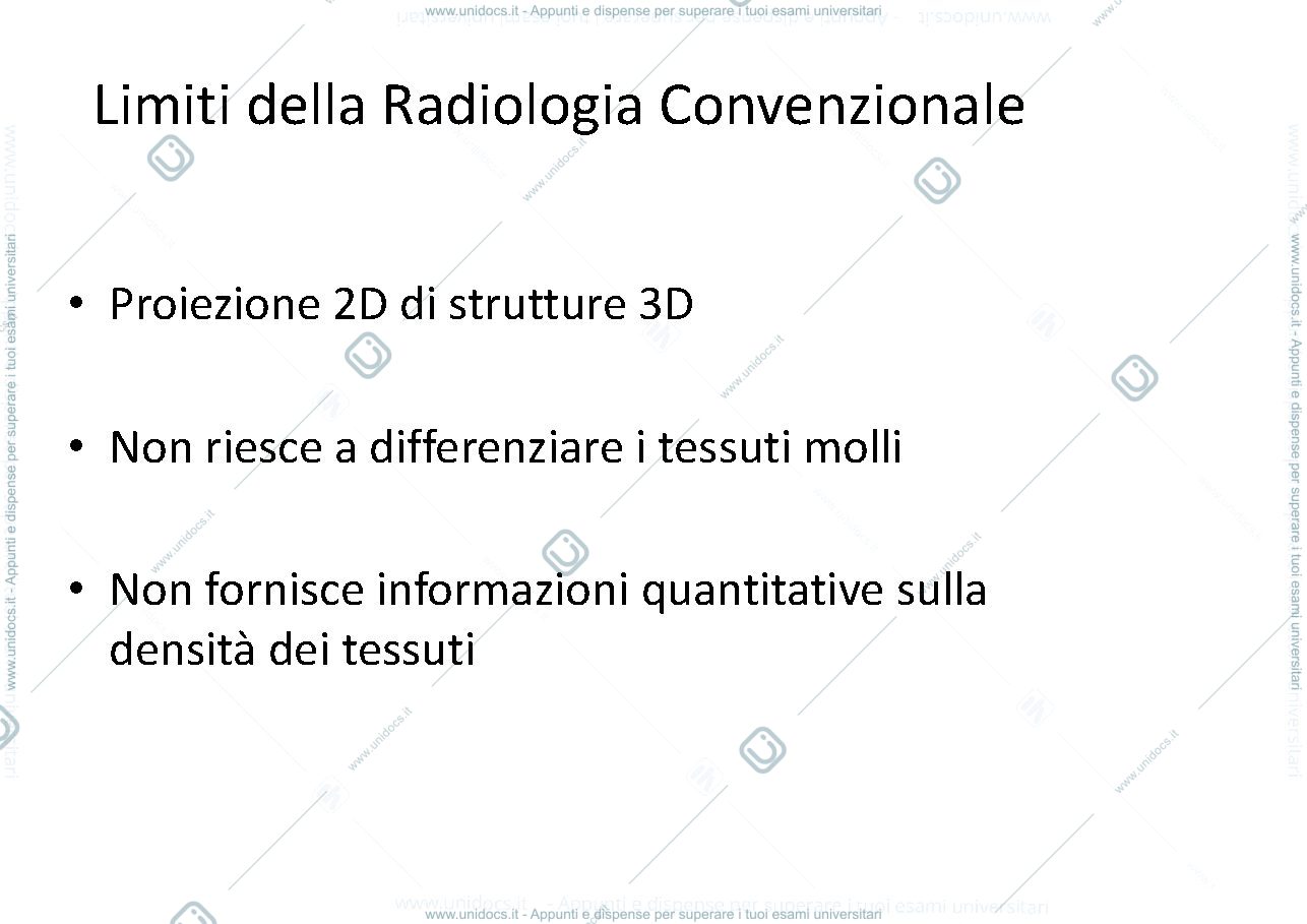 Anteprima pagina 1 — Tomografia Assiale Computerizzata TAC