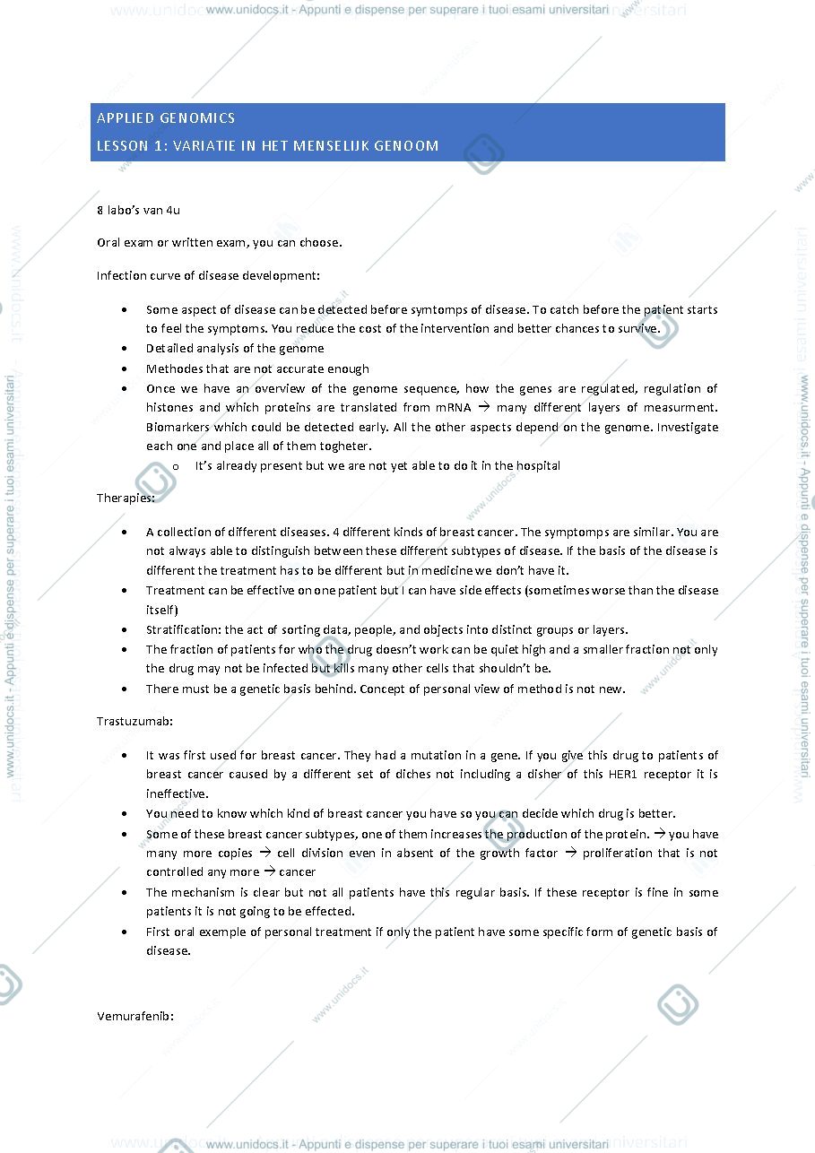 Anteprima pagina 1 — applied genomics