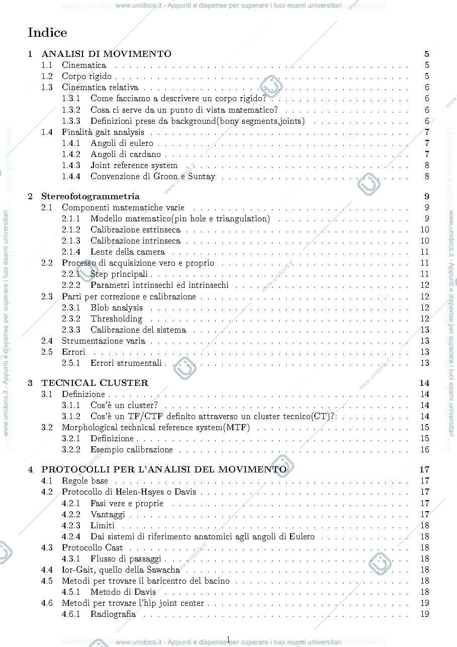 Anteprima pagina 1 — Riassunti di tutto il programma, integrati con i paper