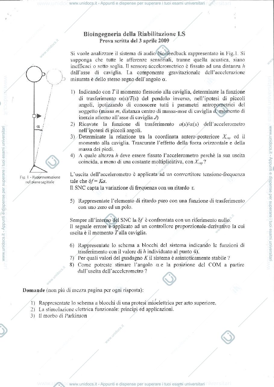 Anteprima pagina 1 — ESERCIZI e tracce ESAME