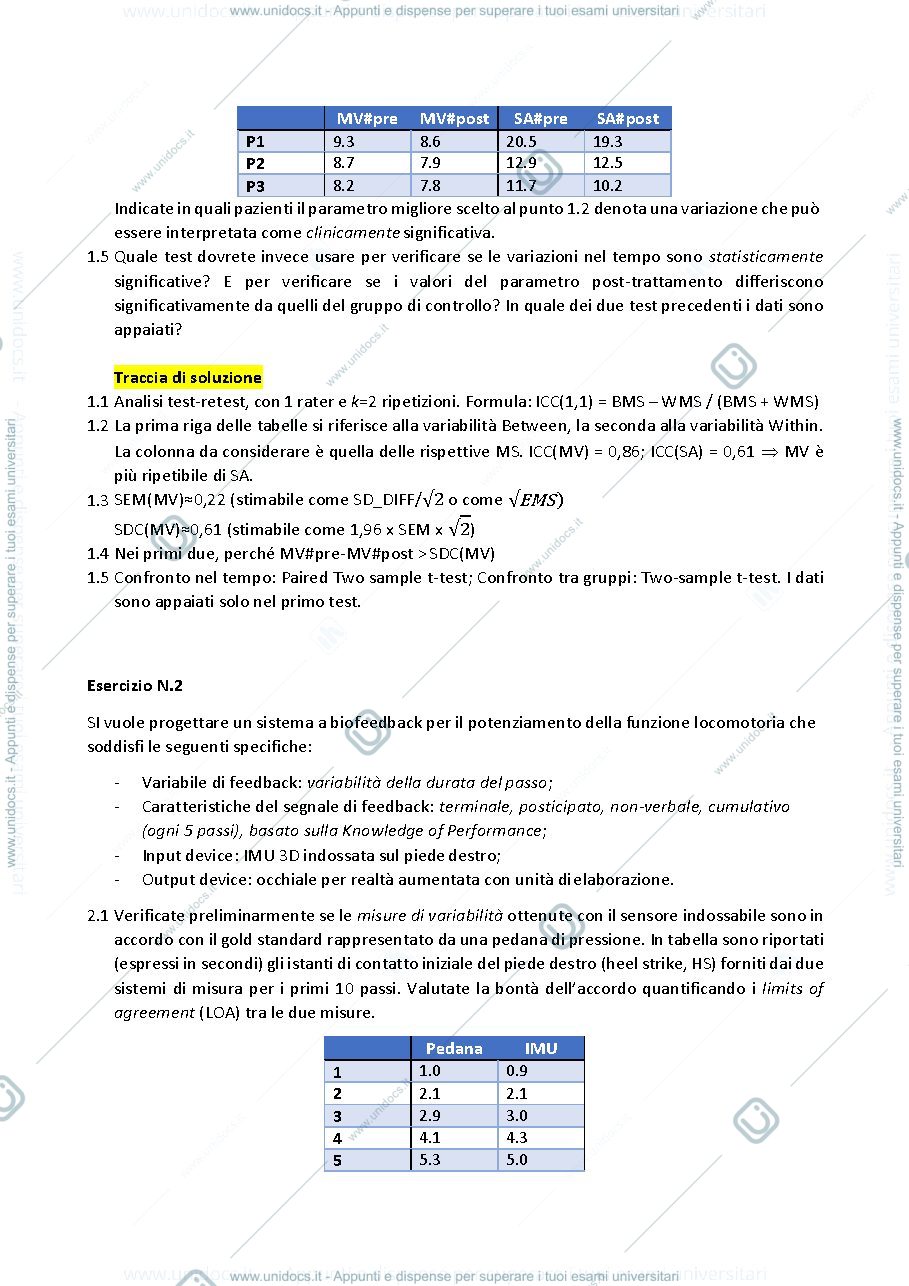 Anteprima pagina 2 — ESERCIZI e tracce ESAME