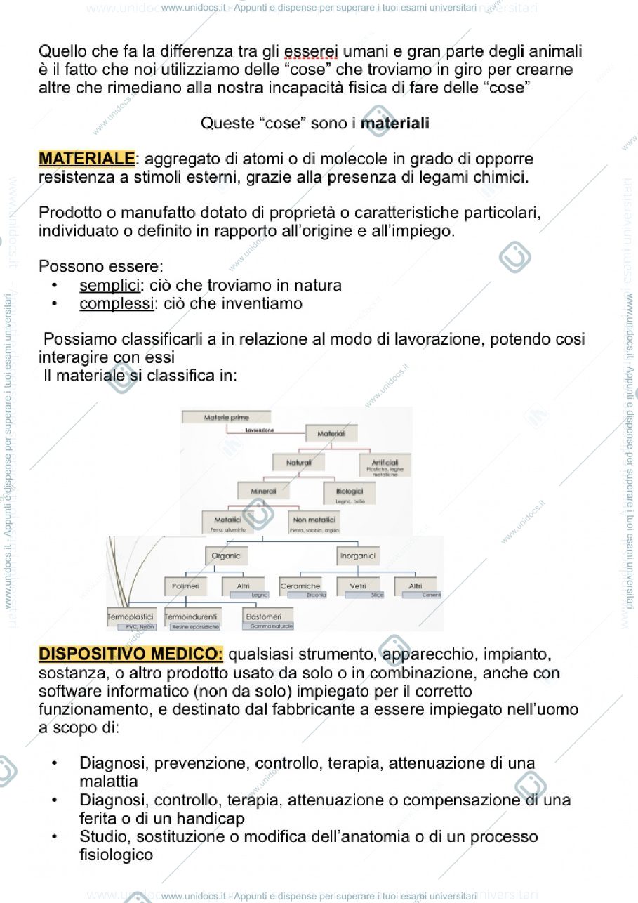 Anteprima pagina 1 — Scienze dei materiali 1