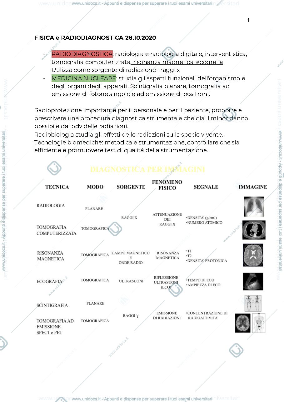 Anteprima pagina 1 — Bioingegneria Elettronica