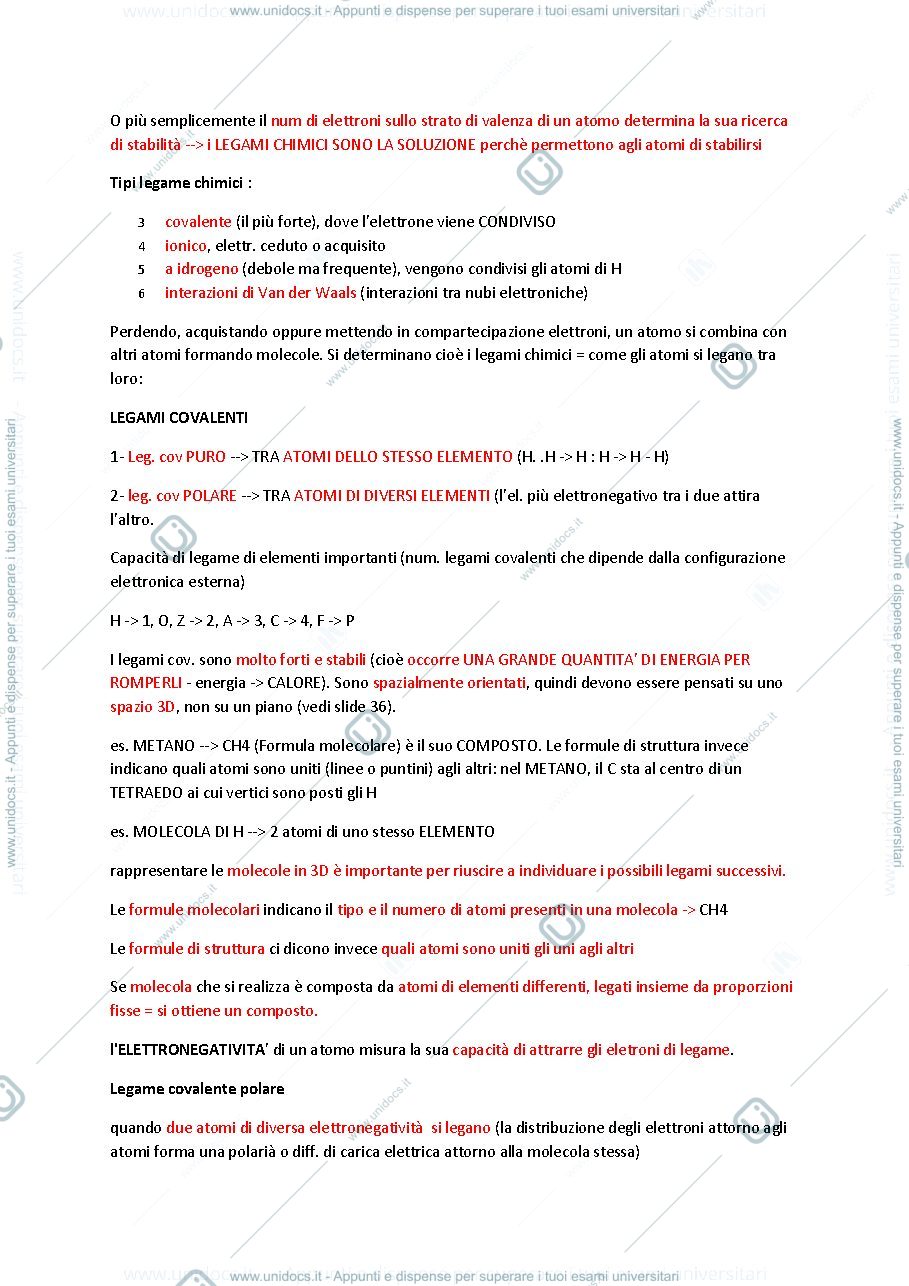 Anteprima pagina 4 — appunti biologia