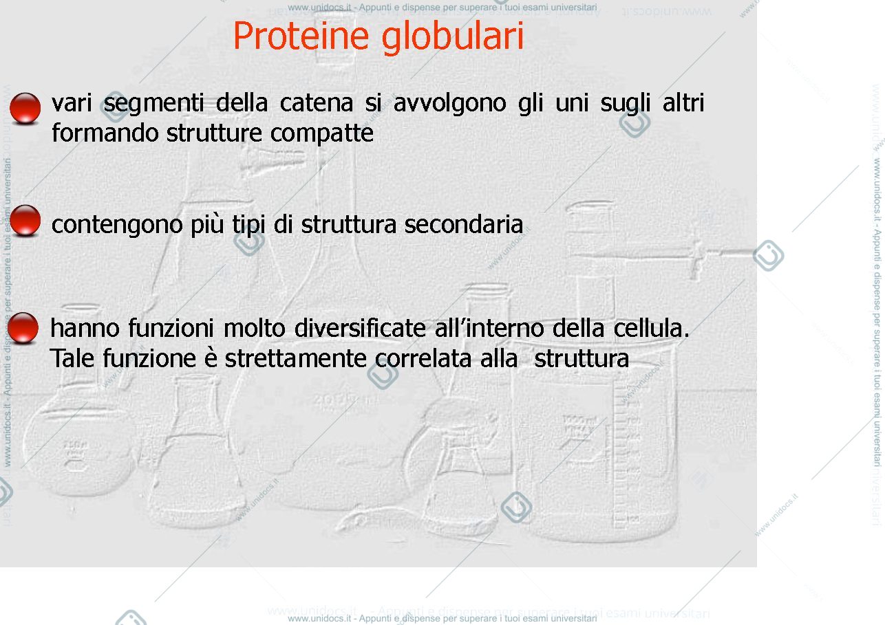 Anteprima pagina 1 — proteine globulari