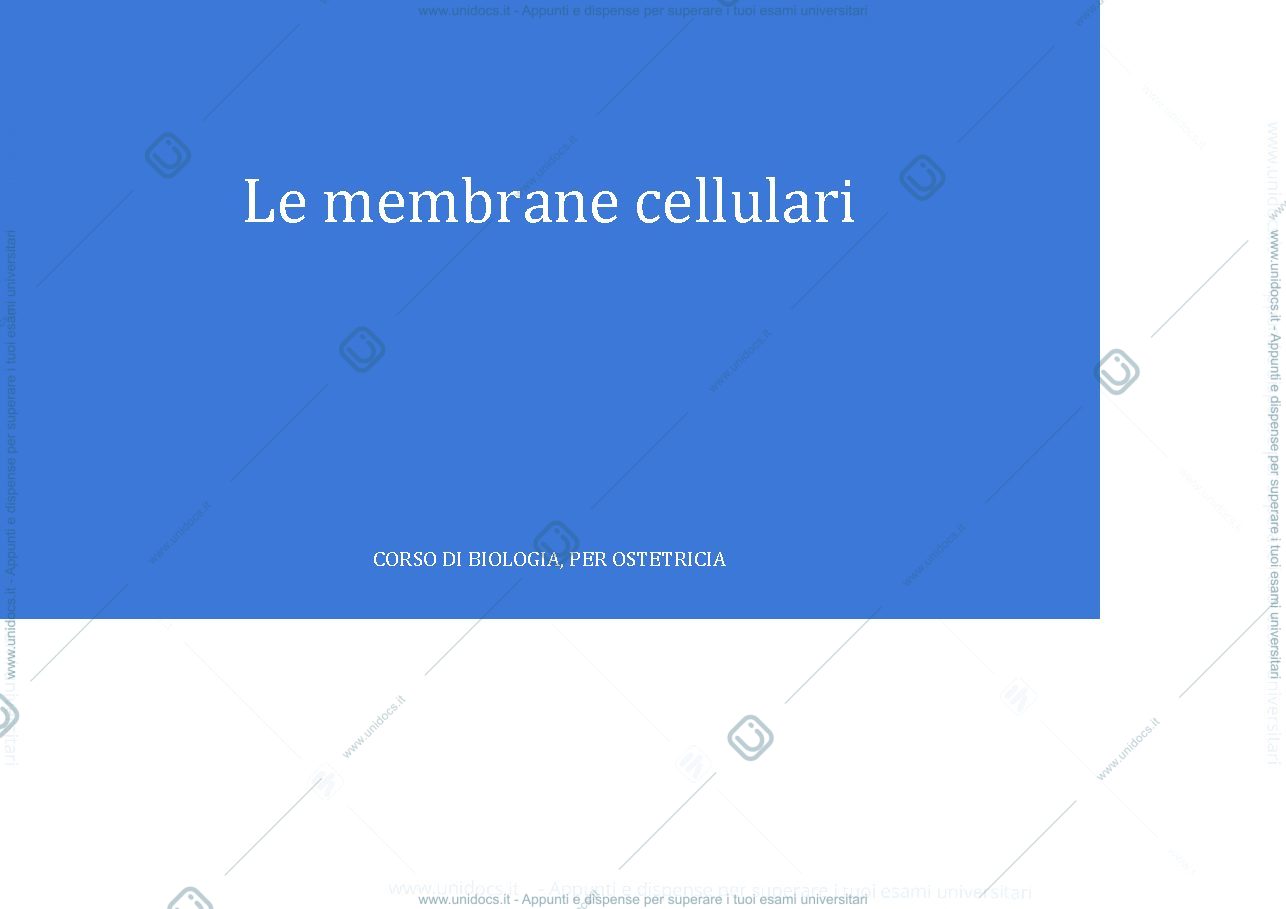 Anteprima pagina 1 — membrane biologiche