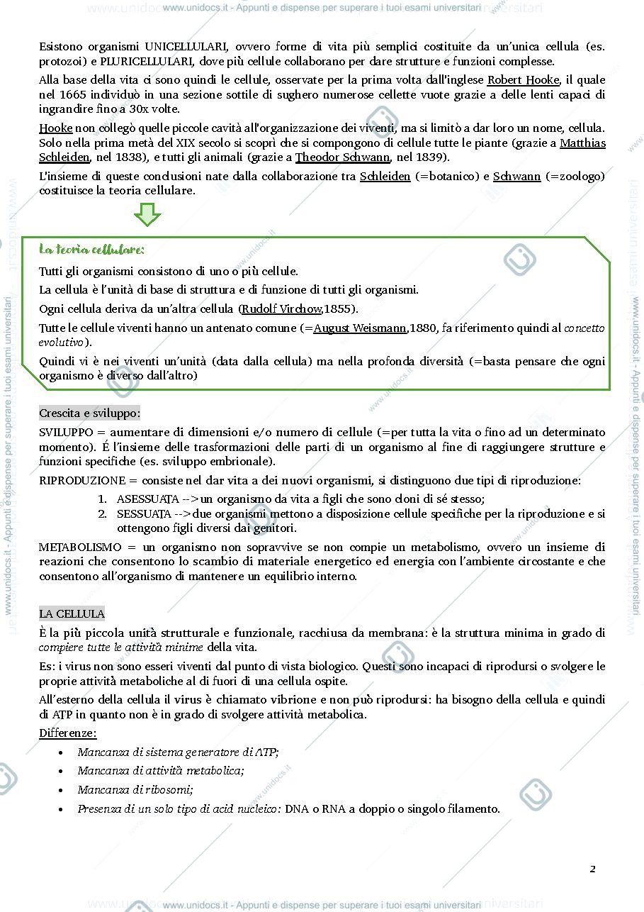 Anteprima pagina 3 — Appunti biologia