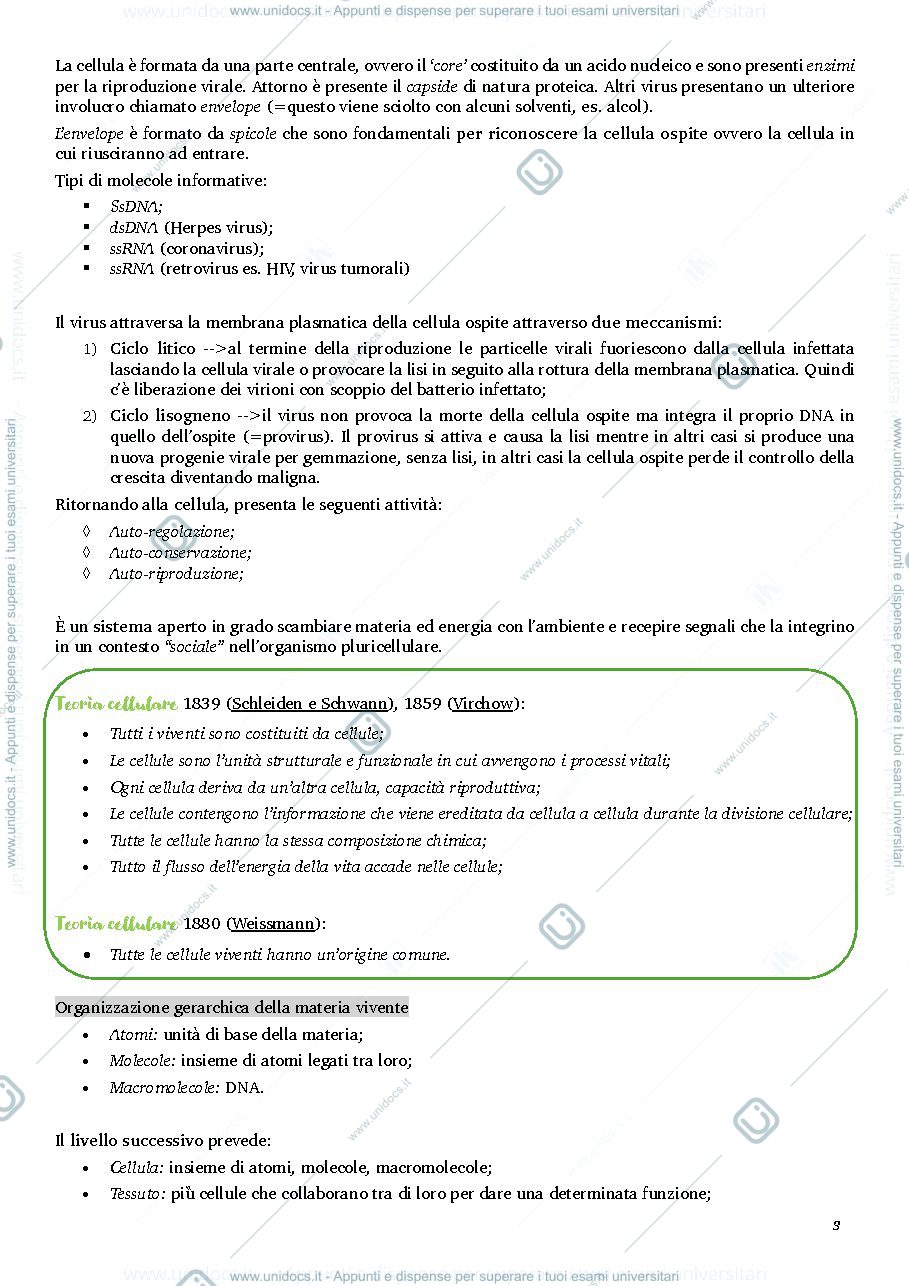 Anteprima pagina 4 — Appunti biologia