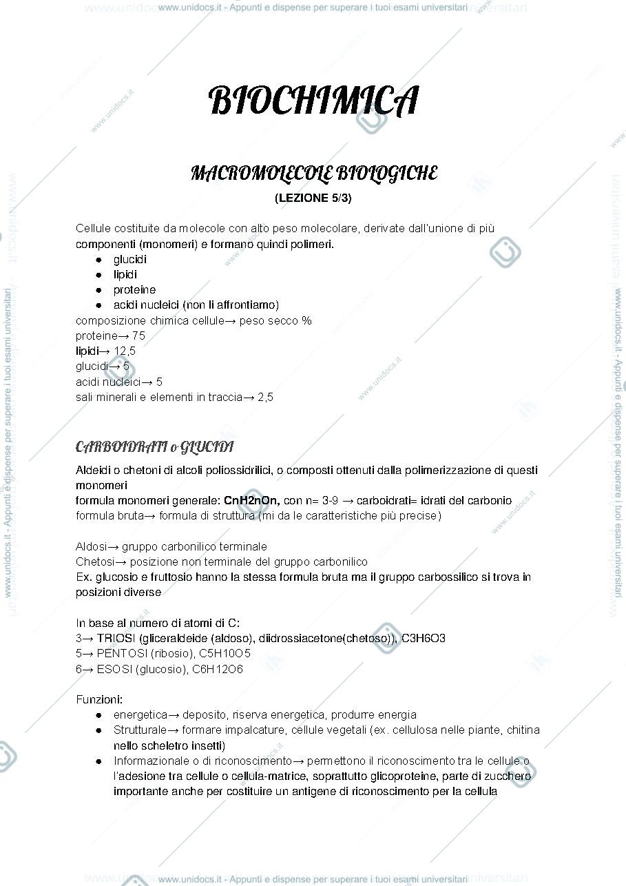 Anteprima pagina 1 — biochimica