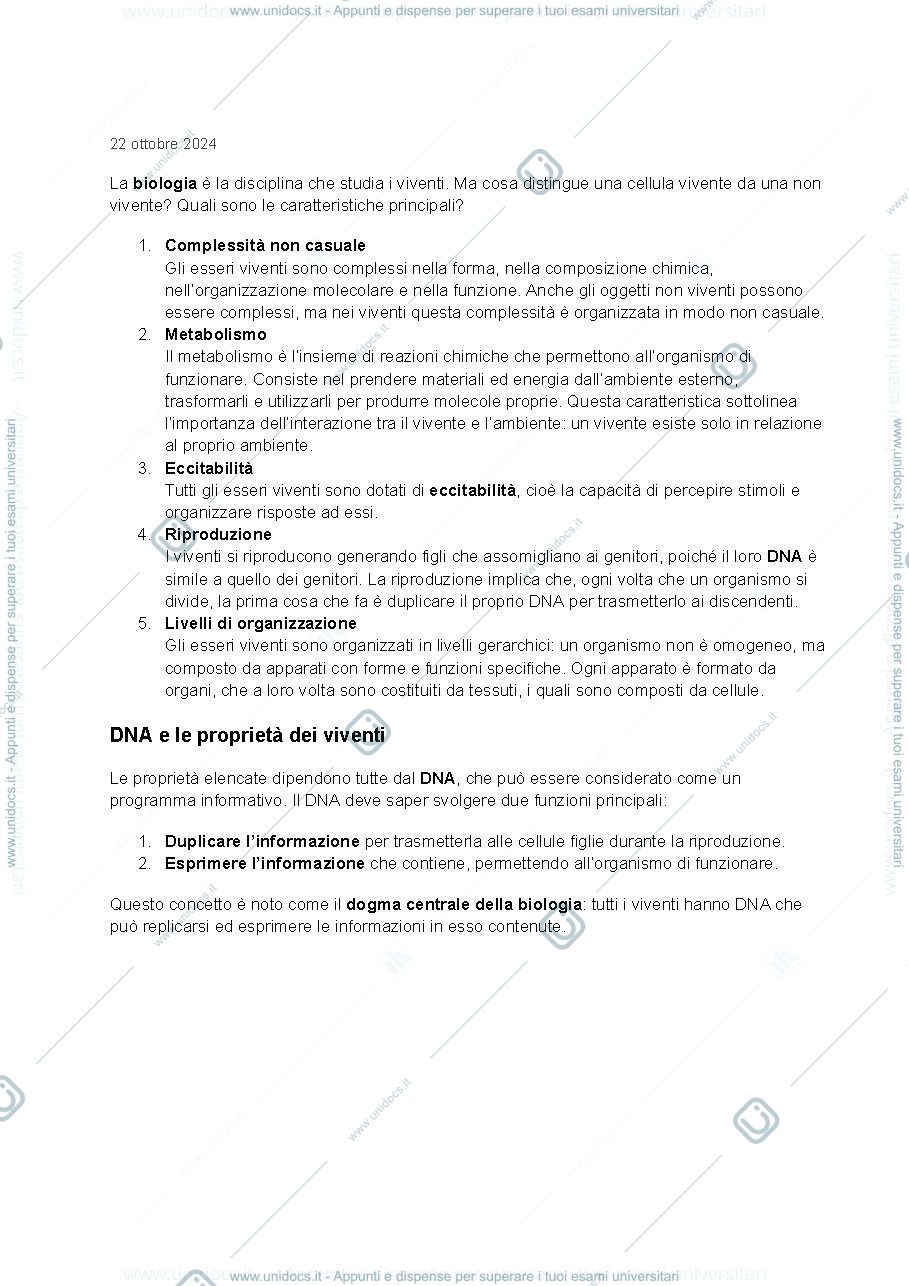 Anteprima pagina 2 — Biologia 