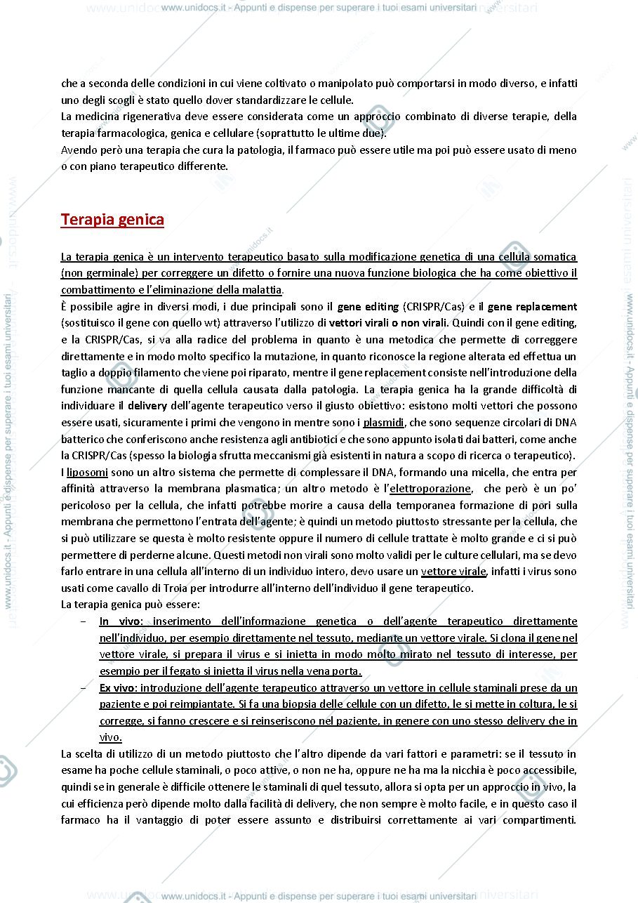 Anteprima pagina 3 — APPUNTI BIOLOGIA DEL DIFFERENZIAMENTO