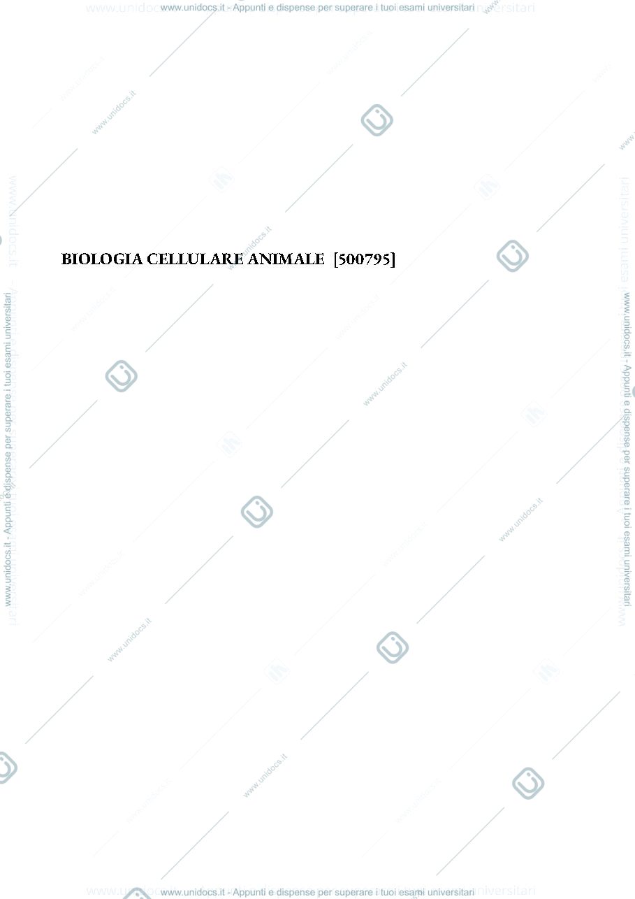 Anteprima pagina 1 — Biologia Animale 