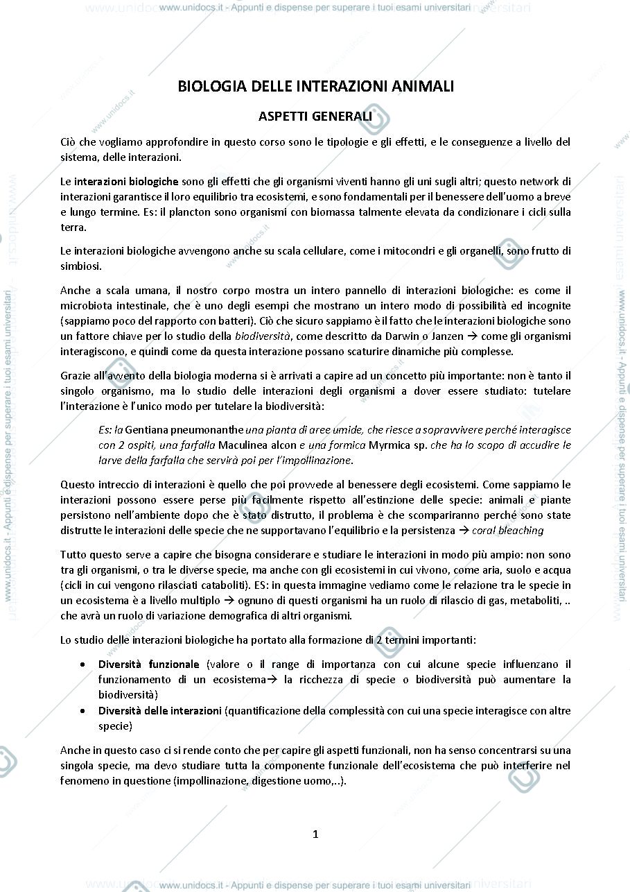 Anteprima pagina 1 — bio interazioni animali