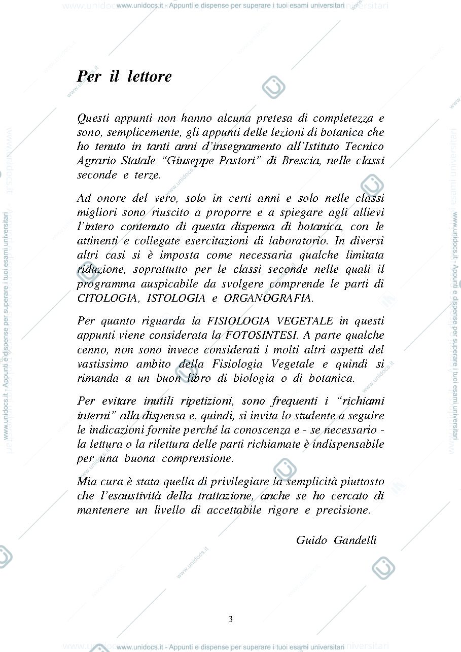 Anteprima pagina 3 — Appunti di botanica
