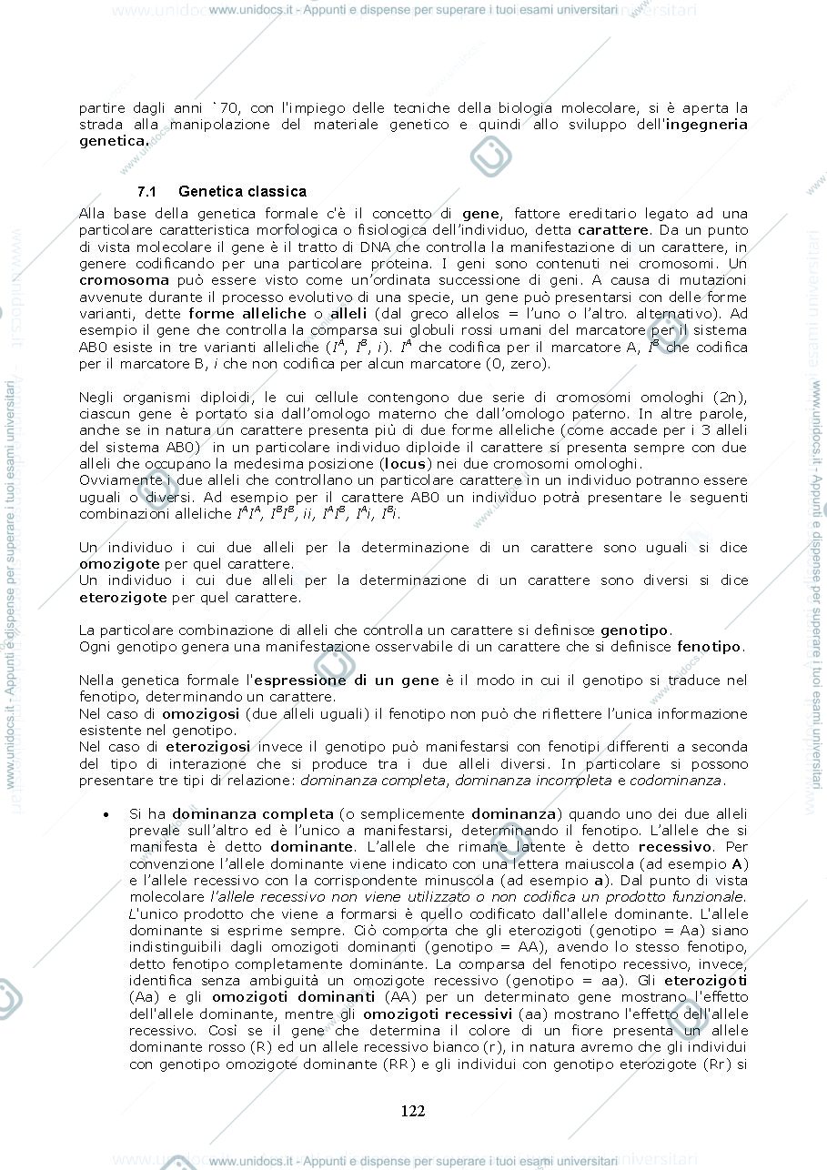Anteprima pagina 4 — Genetica 