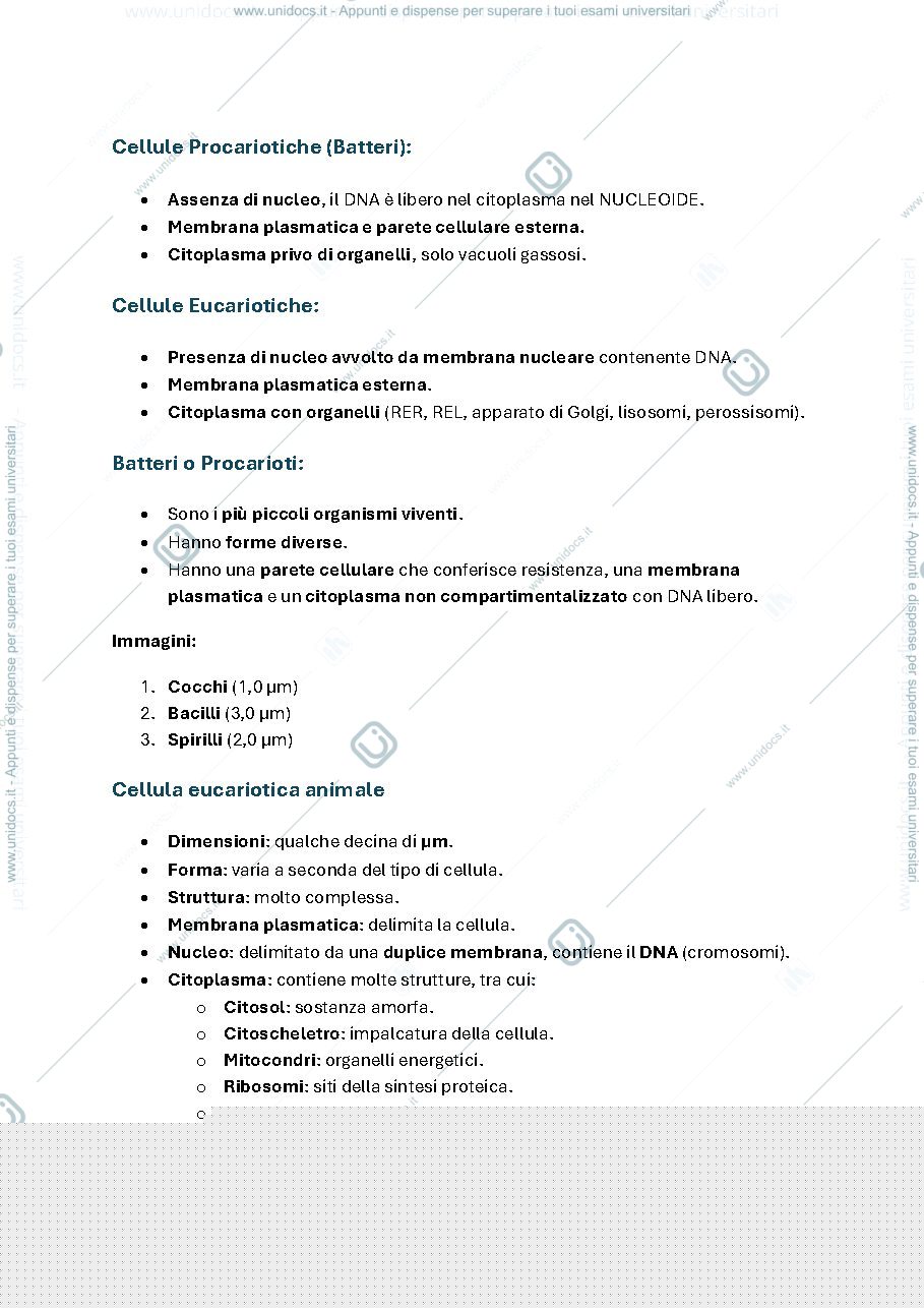 Anteprima pagina 1 — Biologia Applicata parte 2 e 3 