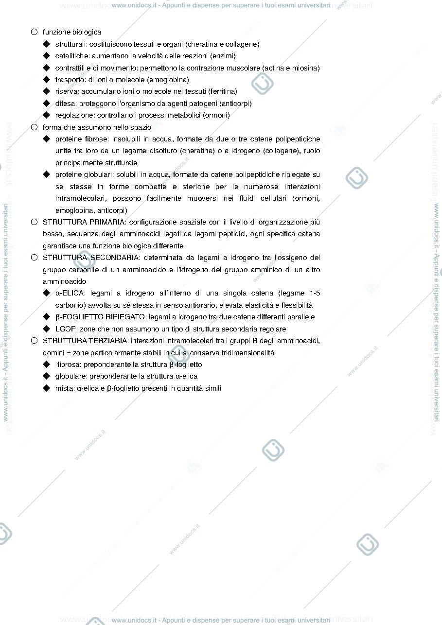Anteprima pagina 4 — Appunti Semestre Filtro Biologia