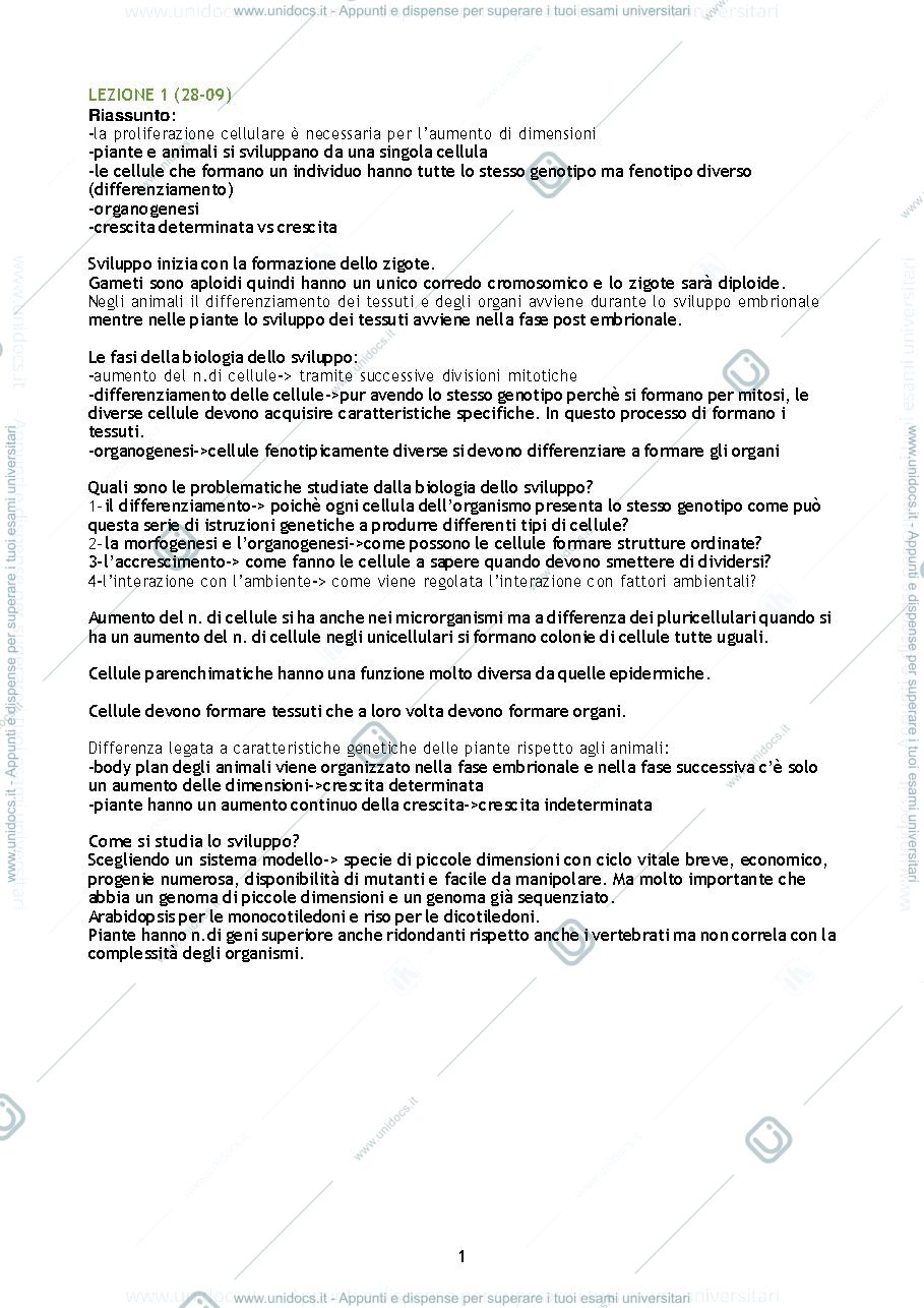 Anteprima pagina 1 — Biologia e sistematica vegetale