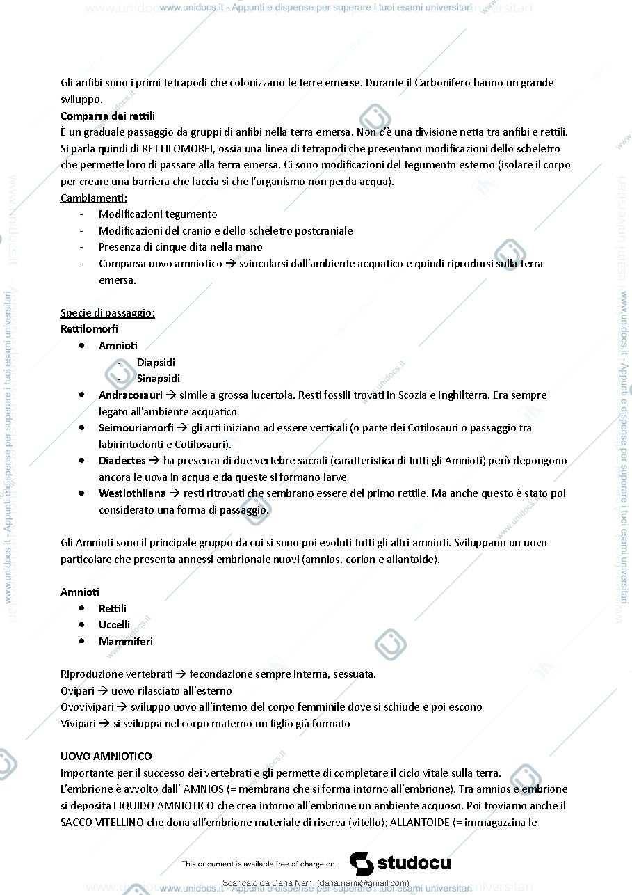 Anteprima pagina 2 — Anatomia comparata prima parte