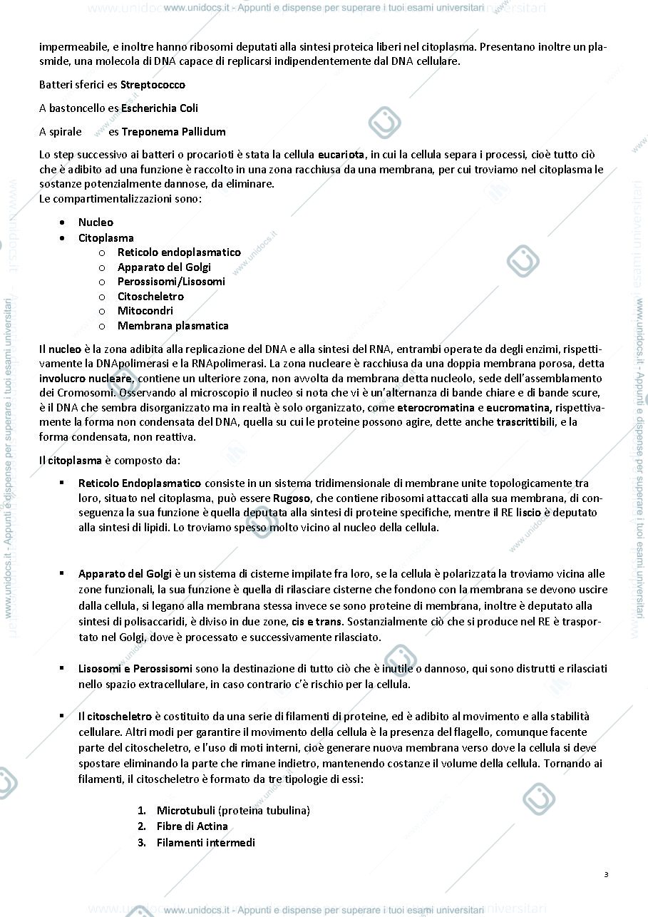 Anteprima pagina 4 — Biologia Generale e Cellulare