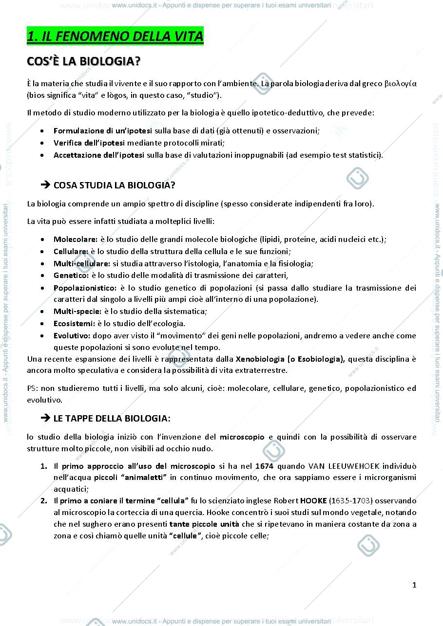 Anteprima pagina 3 — Biologia 