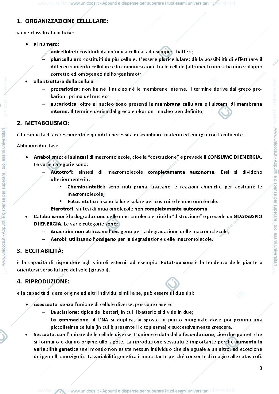 Anteprima pagina 5 — Biologia 