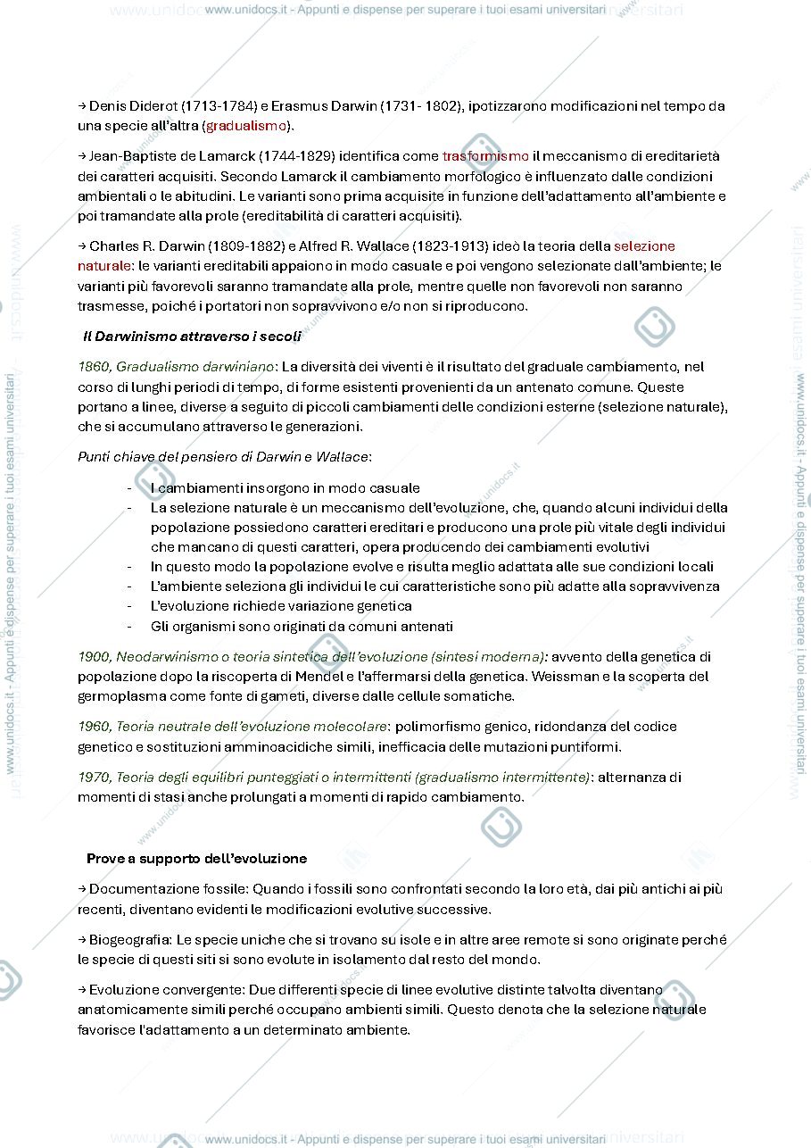 Anteprima pagina 3 — Zoologia - parte di evoluzionismo (Alberto Maria Luciano)