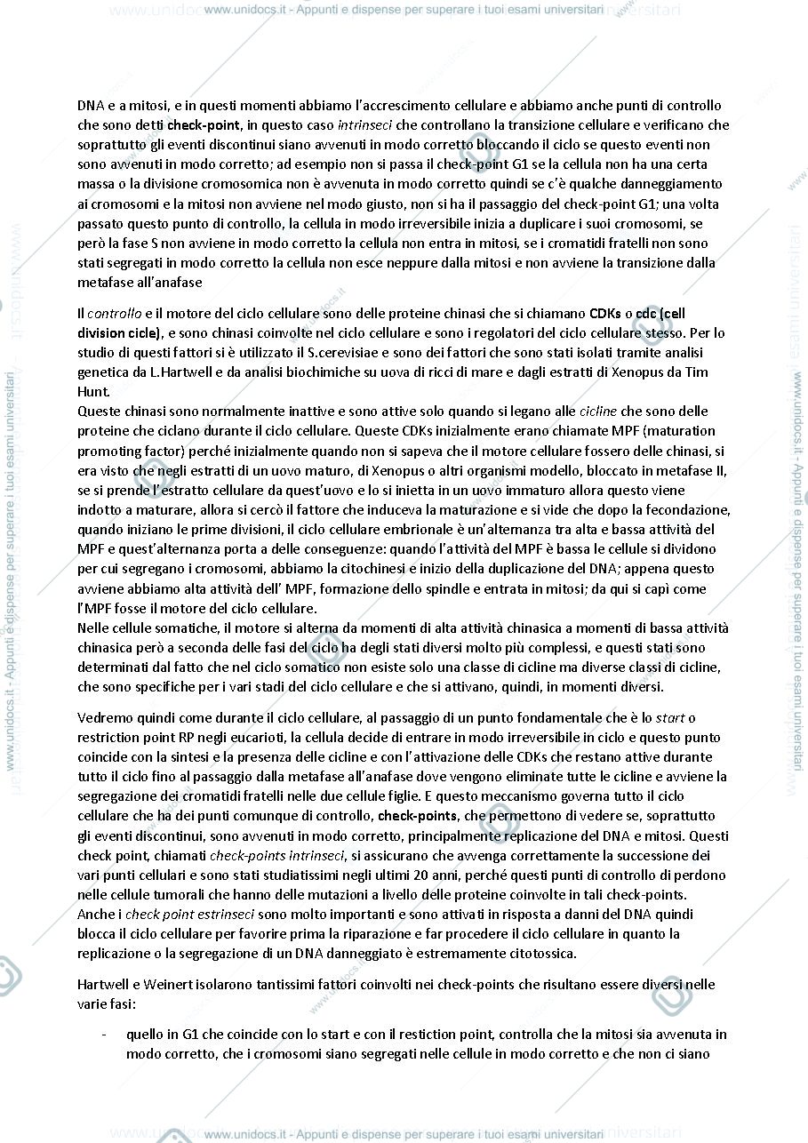 Anteprima pagina 5 — LEZIONI BIOLOGIA MOLECOLARE