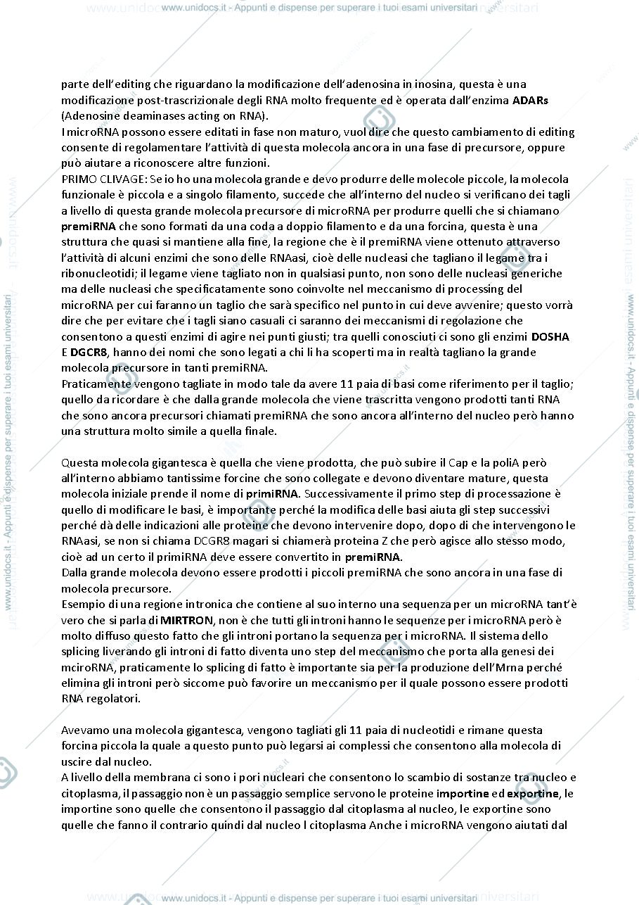 Anteprima pagina 2 — Biologia Molecolare Avanzata